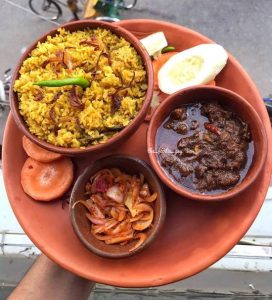 Kala vuna with Khicuri and egg