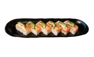 Seared Salmon Oshi Sushi (6pc)