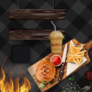 Shambhu’s Special Burger, Fries & Cold Coffee Combo