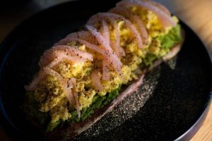 Scrambled Eggs Avocado Toast (V)