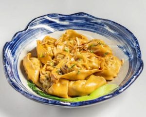1. Veg & Pork Wontons in Soy Sauce
