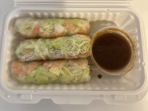 3. Fresh Shrimp Salad Rolls (3 Rolls)